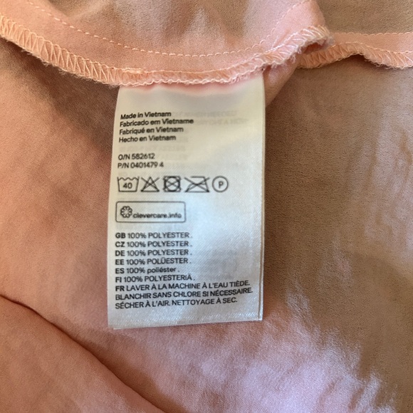 H&M Blush colour long sleeve blouse - Picture 4 of 4